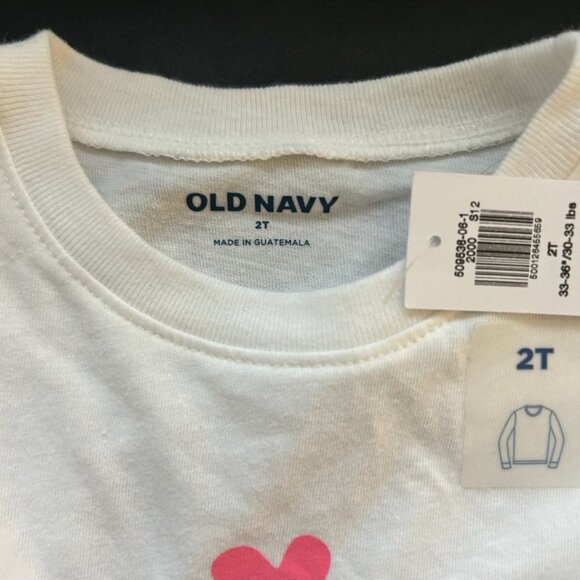 Old Navy - Toddler Girl Long Sleeve Tee, Size 2T - Picture 3 of 4